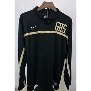 Nike Team Black Mount Saint Joseph Basketball Full Zip Jacket Men's Small EUC